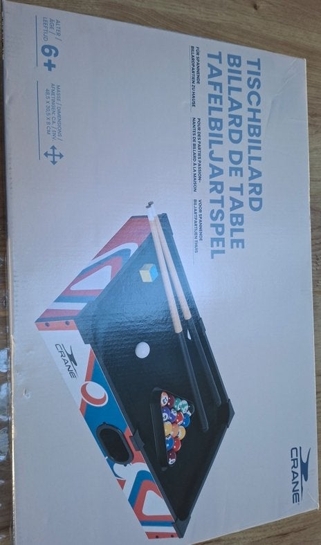 Crane Tafelbiljartspel, Ophalen, Gebruikt