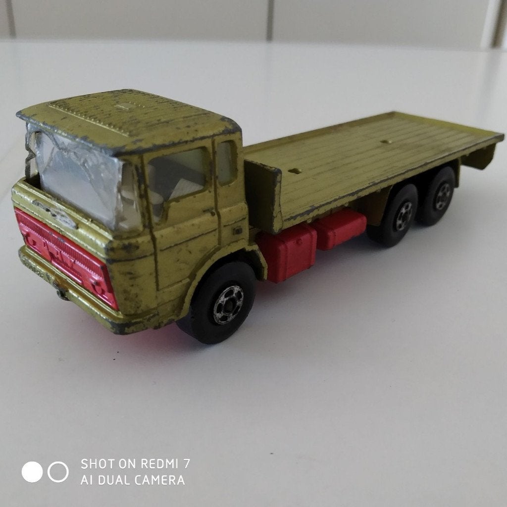 Matchbox Super Kings K13 DAF Building Transporter 1971., Enlèvement ou Envoi, Utilisé, Bus ou Camion