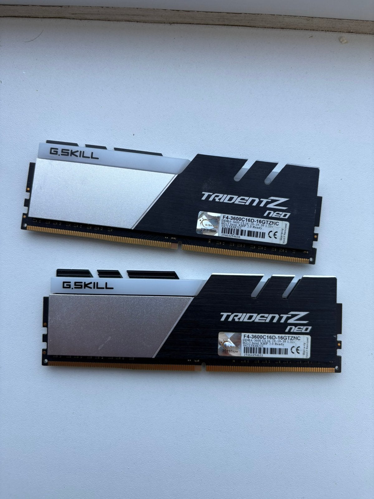 G.skill 16GB Ram DDR4 3600Mhz RGB, Computers en Software, Ophalen, Gebruikt, DDR4, Desktop