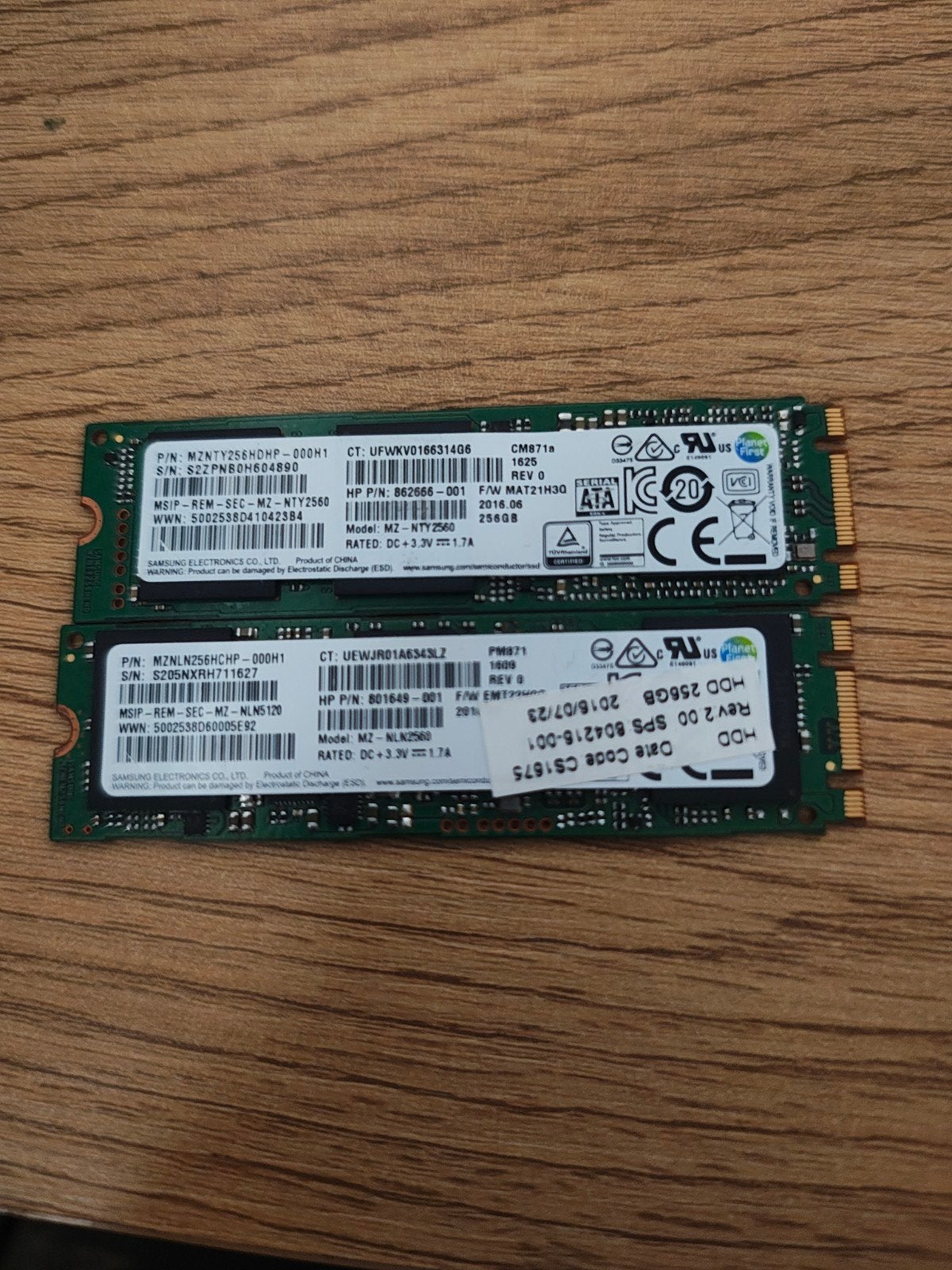 2x256go m.2 SSD, Computers en Software, Harde schijven, SSD