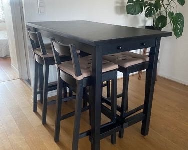 Ensemble Ikea A vendre, Quatre personnes, 150 à 200 cm, Comme neuf, Enlèvement