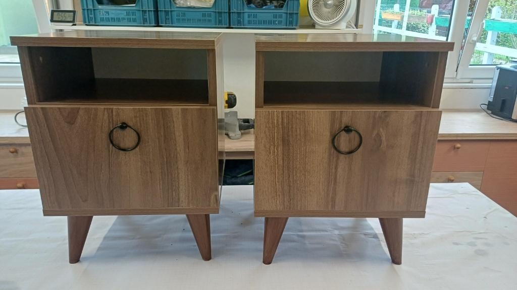 Tables de nuit 2pcs, Neuf, Moins de 45 cm, Enlèvement, 55 à 70 cm