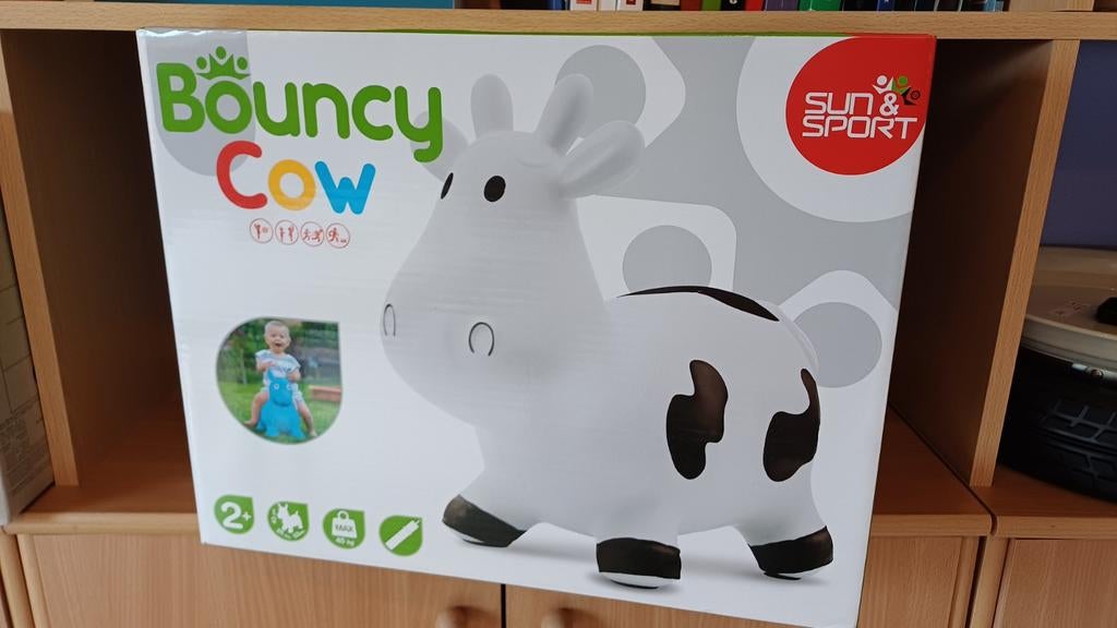 Springkoe Jumpbal - Skippy koe, Kinderen en Baby's, Ophalen of Verzenden, Zo goed als nieuw