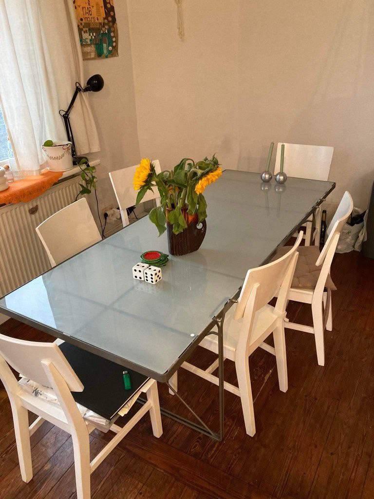 Niels Gammelgaard IKEA eettafel, Verre, Enlèvement, Utilisé, 50 à 100 cm