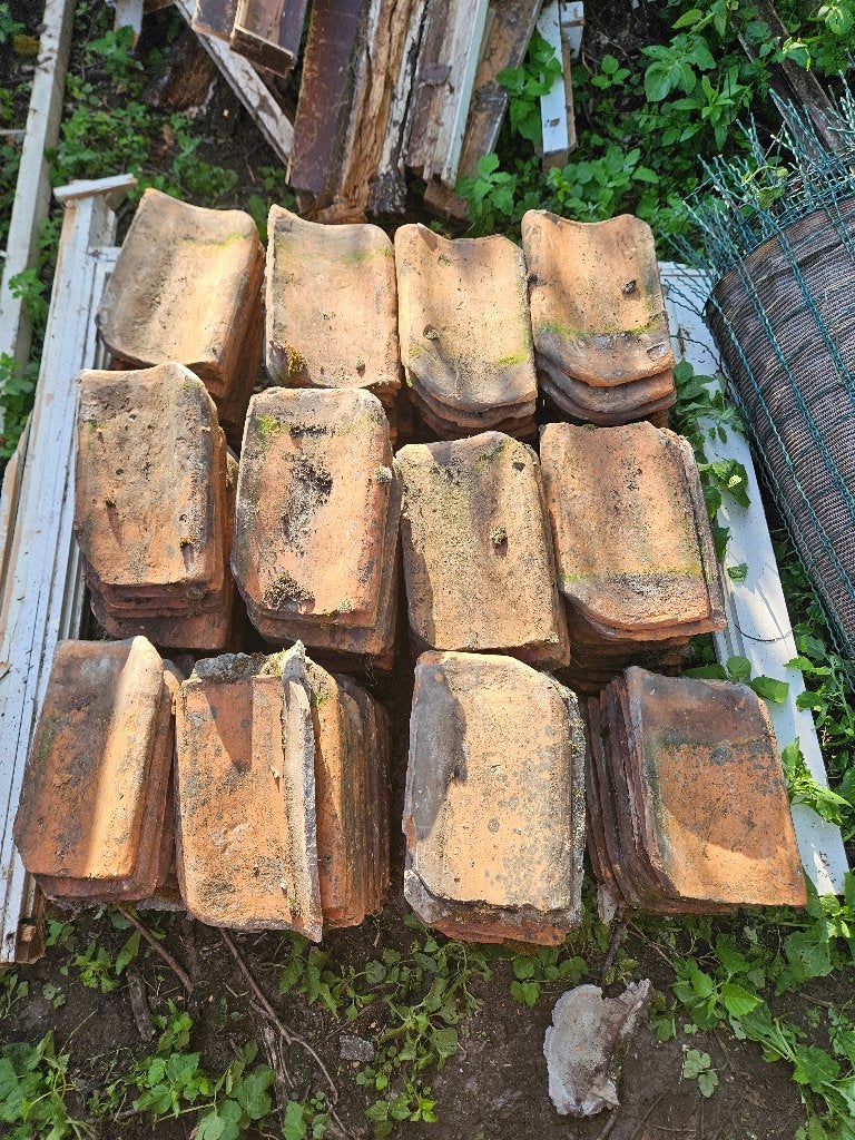 Boomse dakpannen, Pierre ou Argile, Enlèvement, Utilisé, 5 à 10 m²