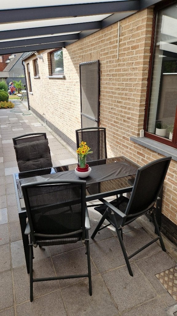 stoelen - tafel terras, Ophalen, Zo goed als nieuw, Aluminium