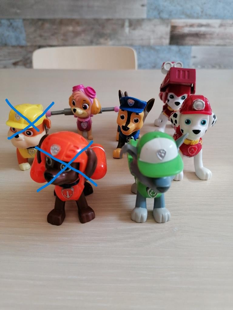 Paw Patrol figuurtjes, Ophalen of Verzenden, Zo goed als nieuw