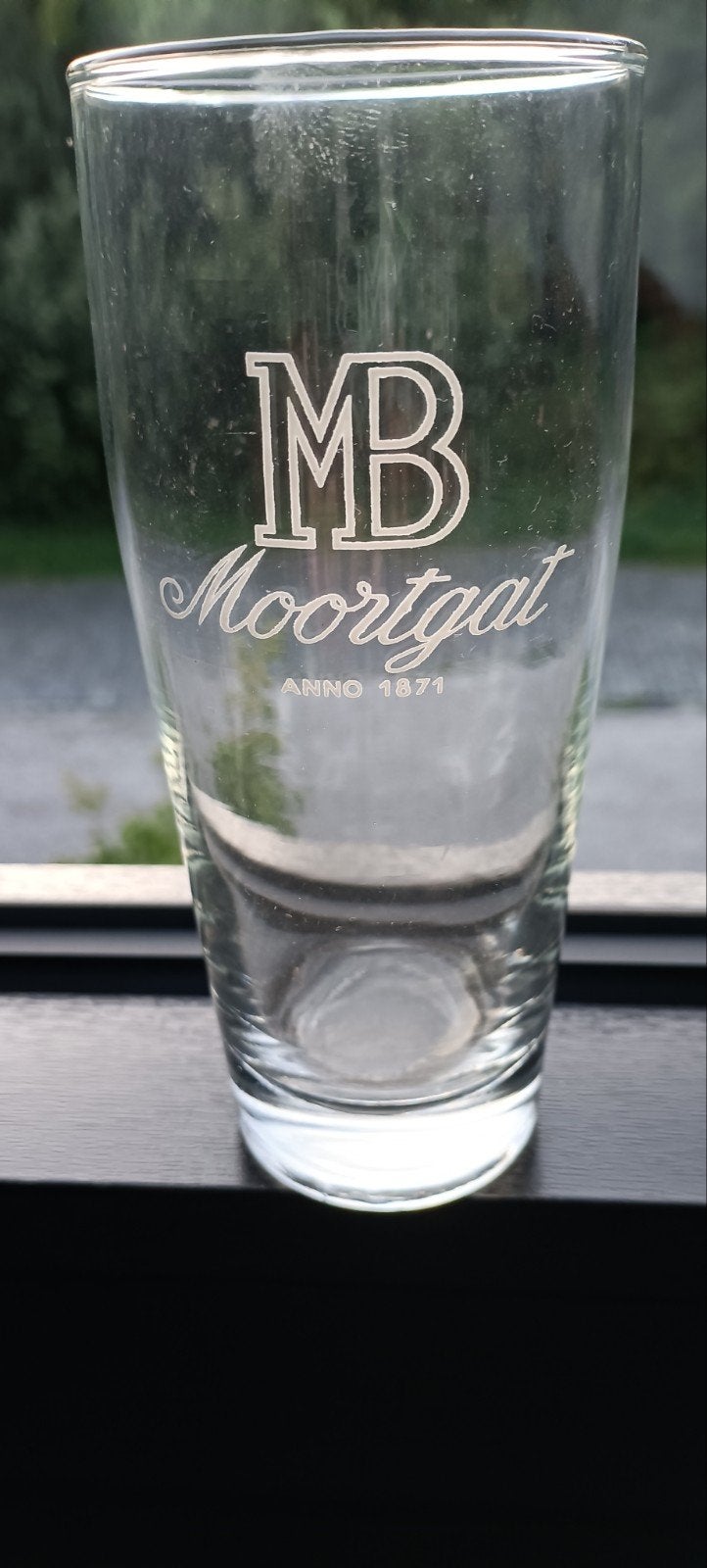 Oud Bierglas br Moortgat Breendonk prachtstaat, Ophalen of Verzenden, Bierglas