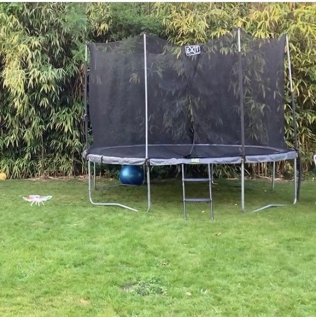 trampoline EXIT 3,66m gratis af te halen, Ophalen, Gebruikt