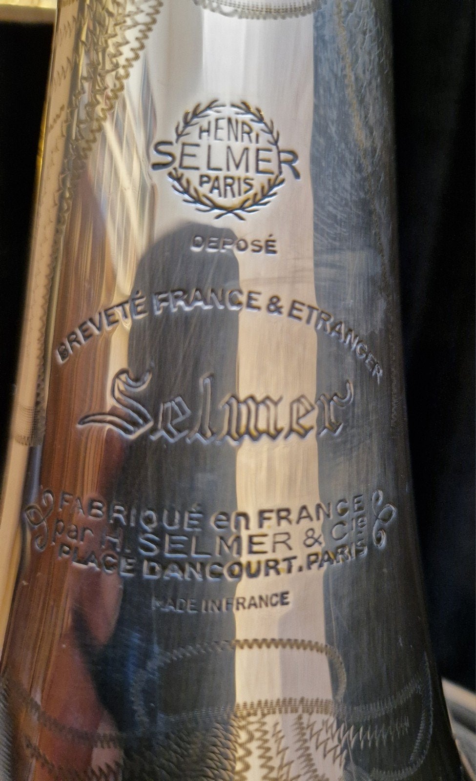 Unieke trombone, van Henri Selmer France, verzamelaars item!, Muziek en Instrumenten, Ophalen of Verzenden, Gebruikt, Tenor, Met koffer