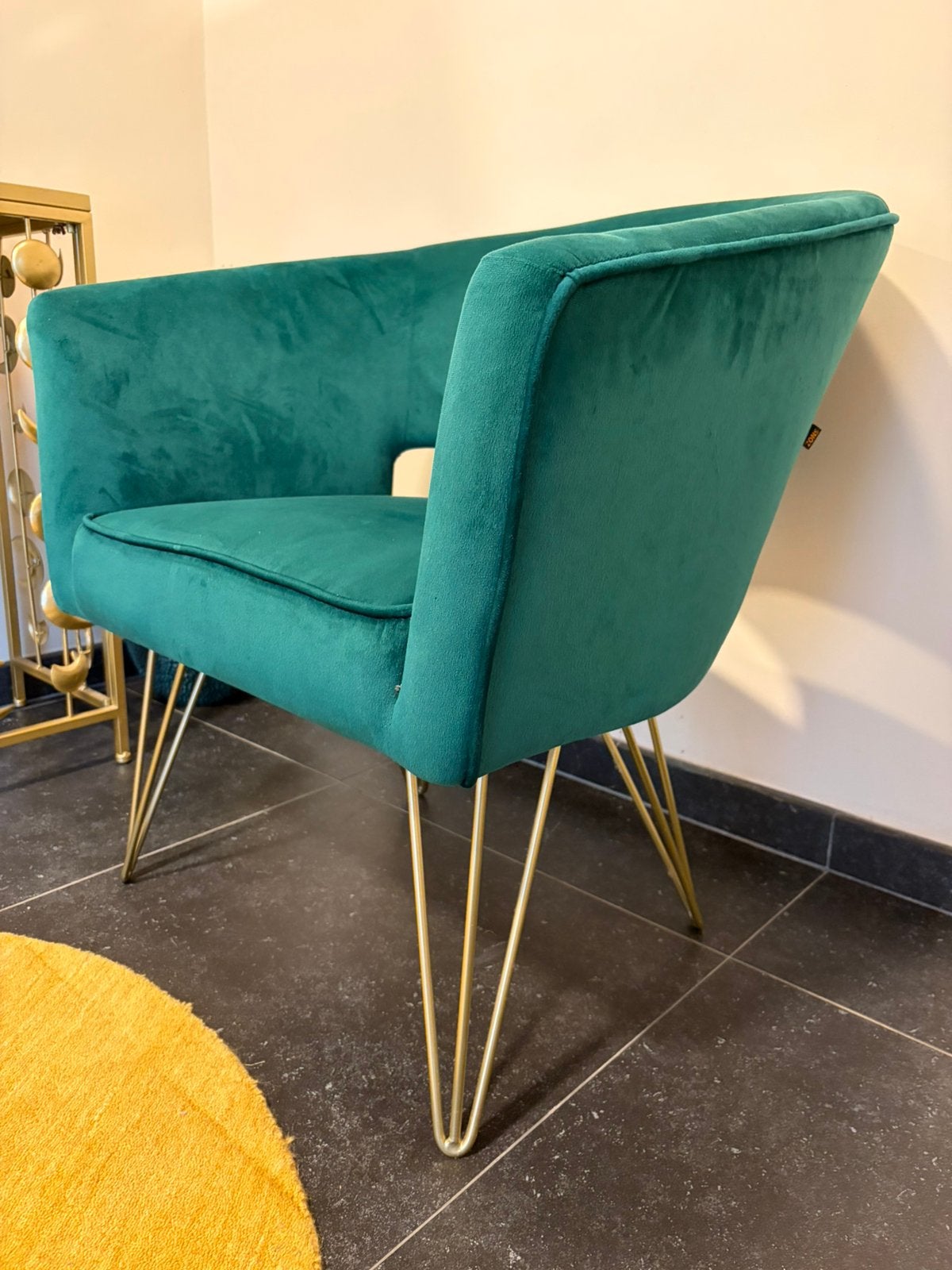 Design de chaise vert, Maison & Meubles, Enlèvement, Comme neuf