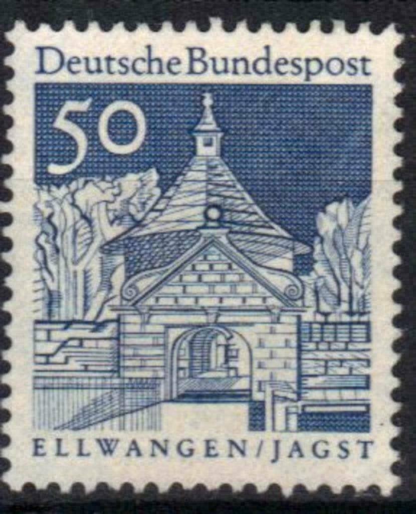 Allemagne Bundespost 1967-1969 - Yvert 394 - Bâtiments (ST), Envoi, Affranchi