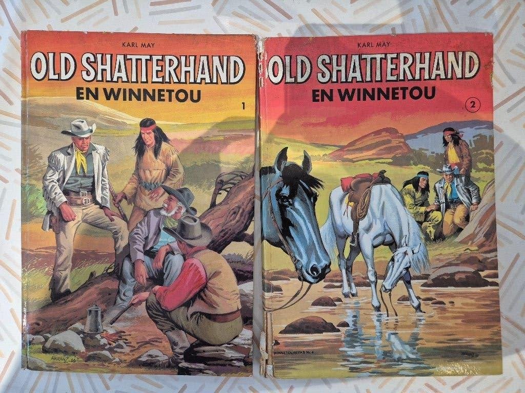 Karl May Old Shatterhand stripboeken, Boeken, Stripverhalen, Karl May, Meerdere stripboeken, Ophalen, Gelezen