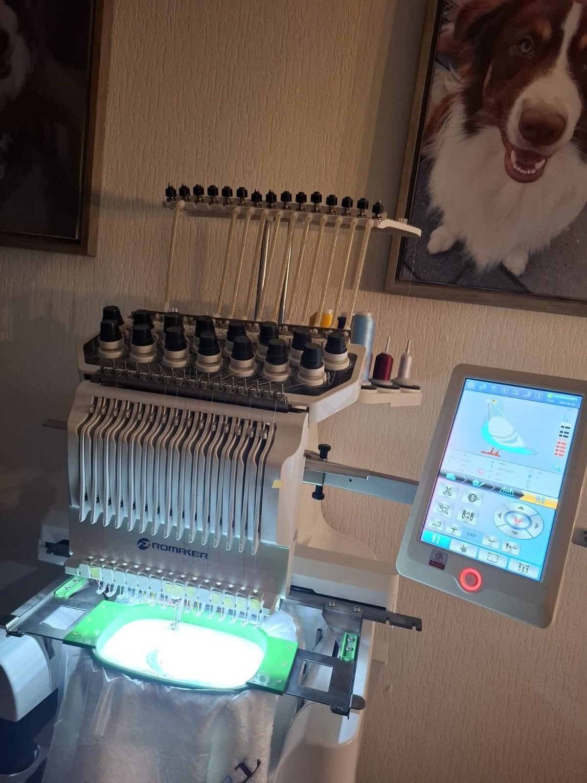 15 naalds promaker borduurmachine, Hobby en Vrije tijd, Borduren en Borduurmachines, Ophalen, Borduurmachine