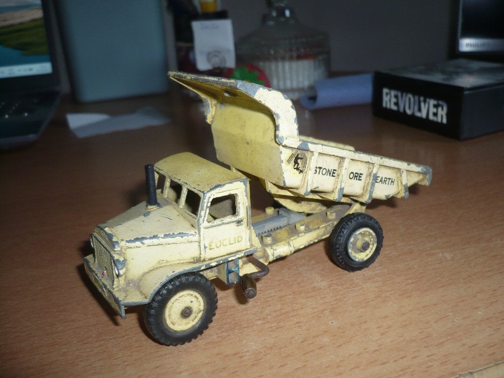 dinky toys euclid dump truck, Enlèvement ou Envoi, Utilisé, Bus ou Camion, Dinky Toys