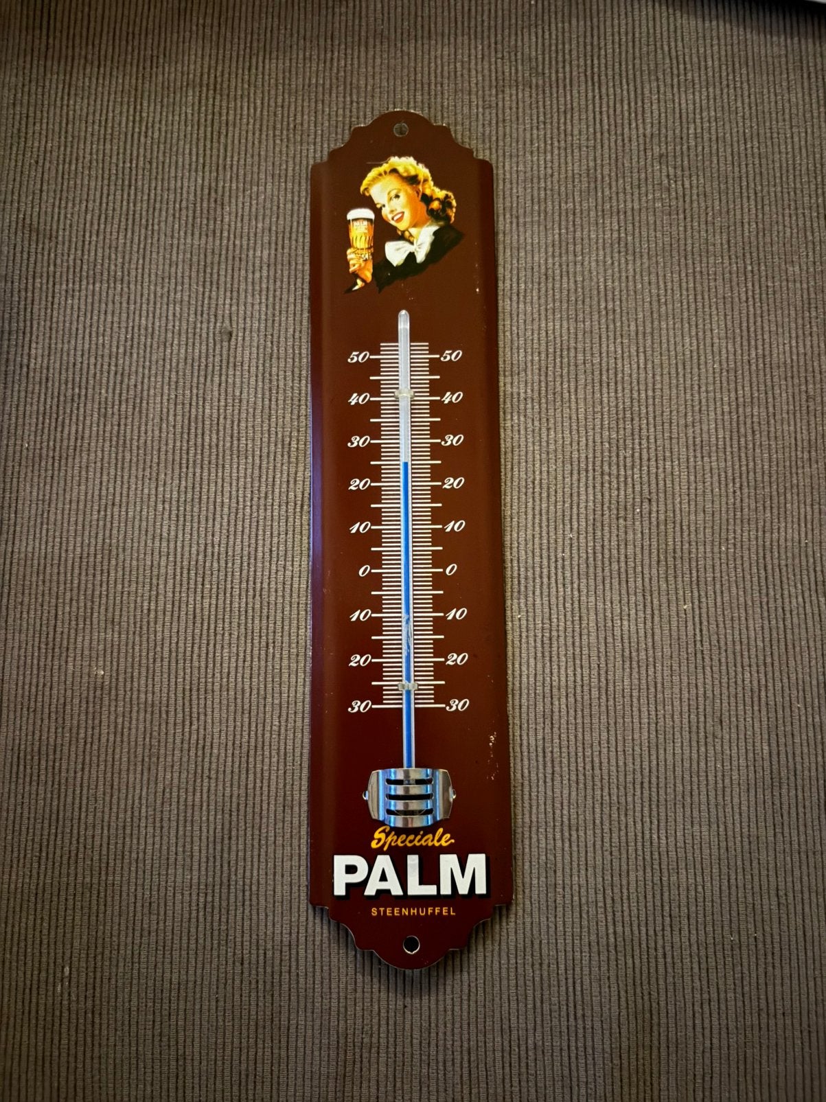 Prachtige Vintage Speciale Palm Thermometer, Verzamelen, Ophalen of Verzenden, Gebruikt, Palm