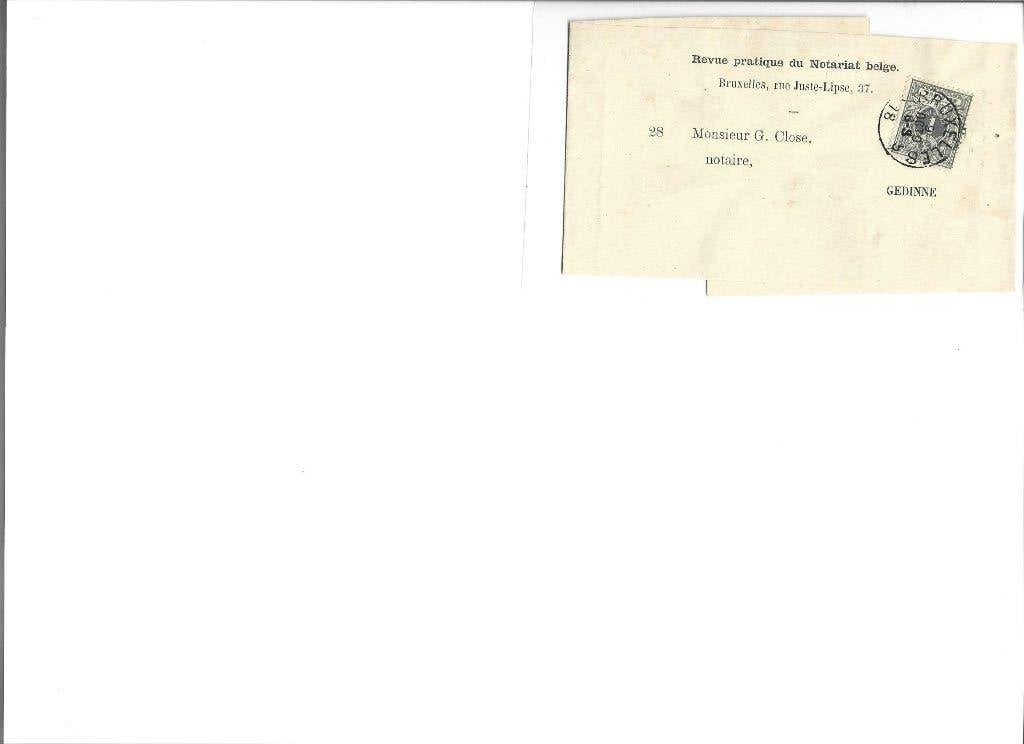brief België krantenwikkel, Postzegels en Munten, Ophalen of Verzenden, Brief