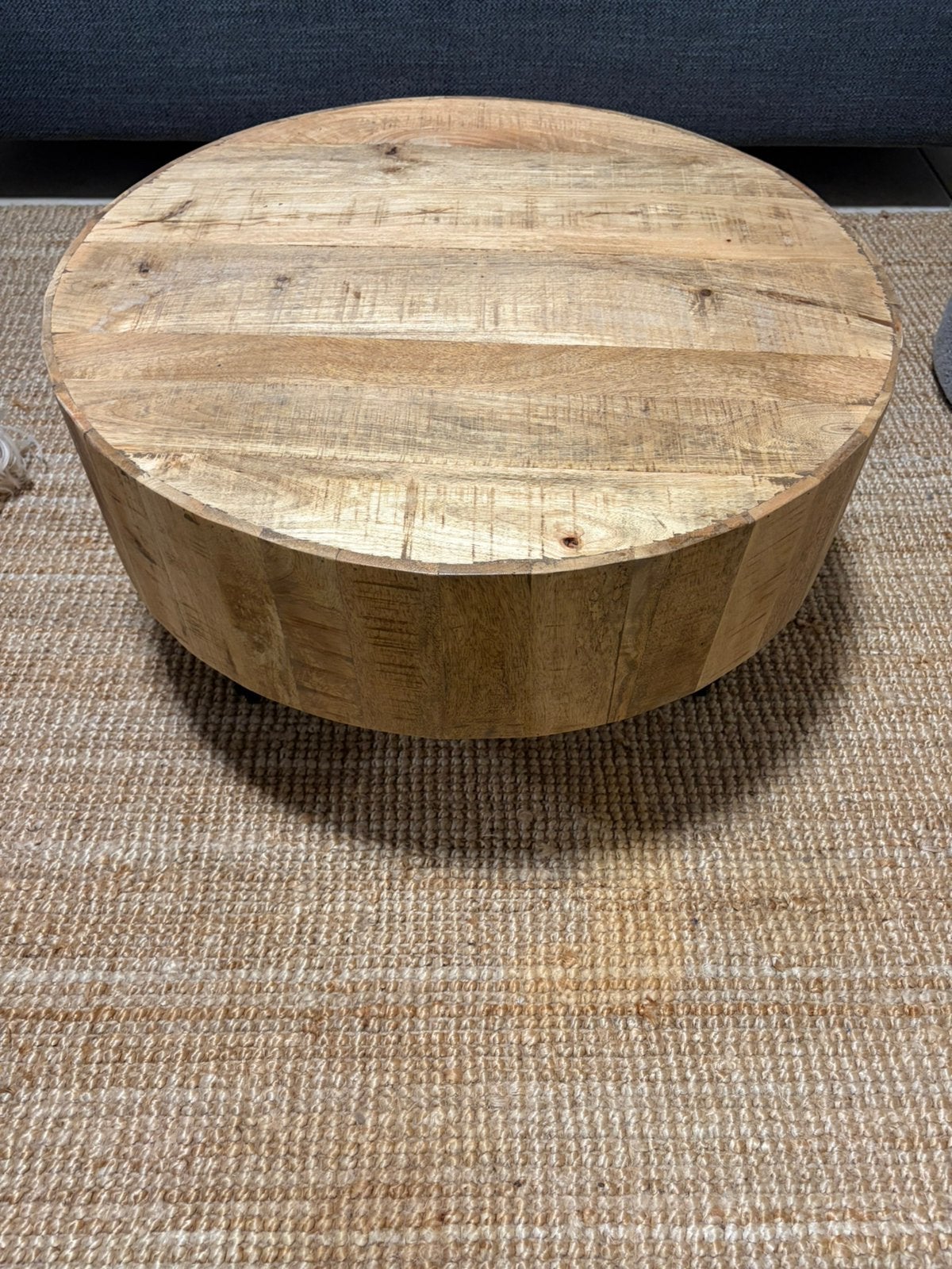 Salontafel mangohout 70x70, Ophalen, Zo goed als nieuw