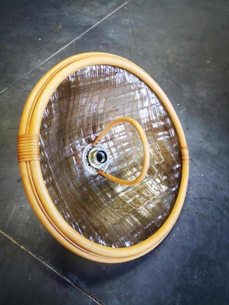 Hanglamp rotan, Ophalen