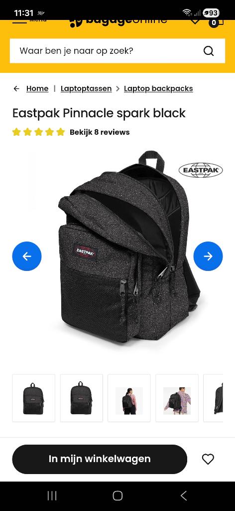 Sac à dos eastpak pinackle spark black 2 poches, Bijoux, Sacs & Beauté, Sacs | Sacs à dos, Enlèvement, Comme neuf, Eastpak