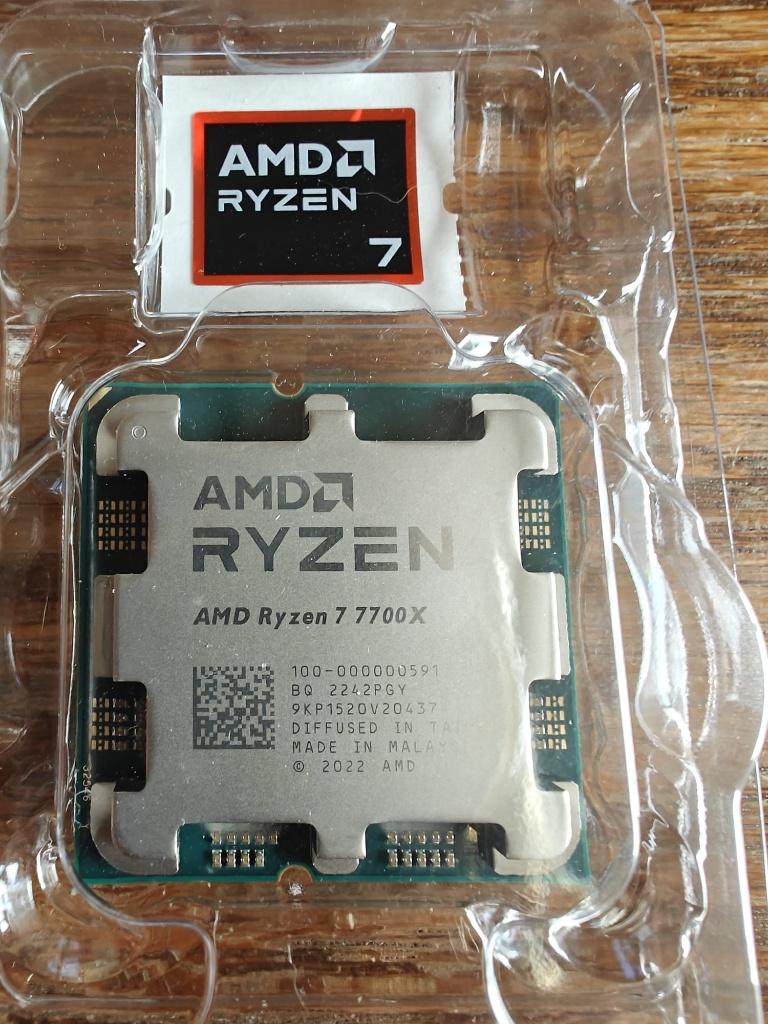 CPU AMD Ryzen 7 7700 X, Computers en Software, Processors, AM5, Zo goed als nieuw, AMD Ryzen 7, 4 Ghz of meer