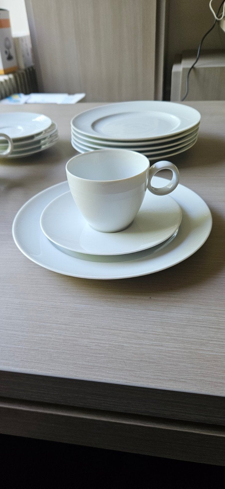 16 delig tikdloos wit servies Thomas, Ophalen, Bord(en)