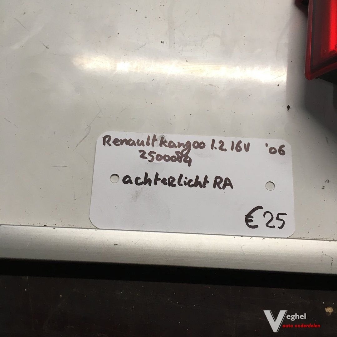 Renault Kangoo 1.2 16v 2006  2500084    Achterlicht Rechtsac, Gebruikt, -, -, Ophalen of Verzenden