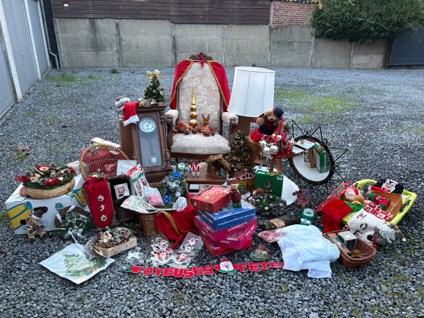 Grand lot de décorations de Noël et objets vintage, Enlèvement, Comme neuf