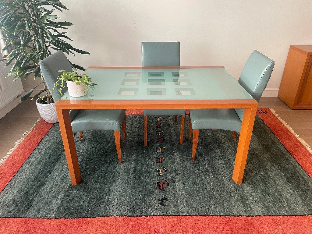 Linge Roset tafel + dressoir vintage, Huis en Inrichting, Ophalen, Zo goed als nieuw