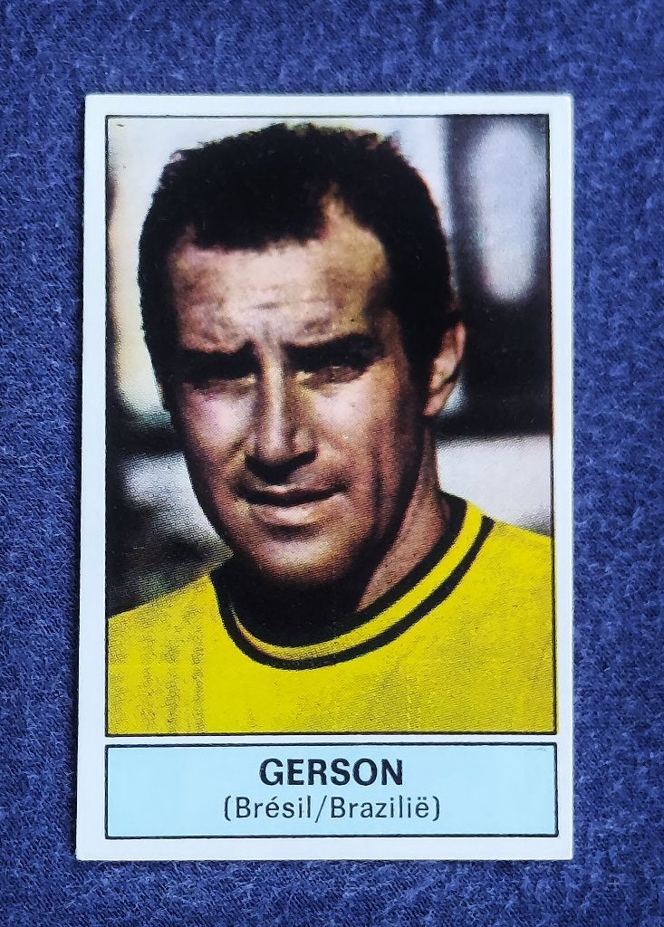 Panini sticker voetbal card ' FB 1972 - Gerson ', Enlèvement ou Envoi, Neuf, Autocollant