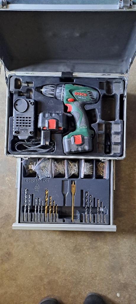 Bosch accuboormachine PSR14,4-2, Bricolage & Construction, Outillage | Foreuses, Comme neuf, Foreuse et Perceuse, Enlèvement