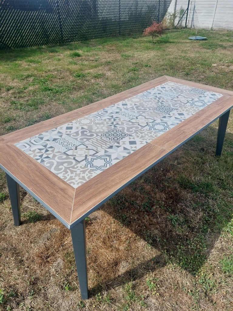 BAISSE DE PRIX - Table de Jardin Hespéride, Jardin & Terrasse, Enlèvement, Utilisé, Rectangulaire, Métal