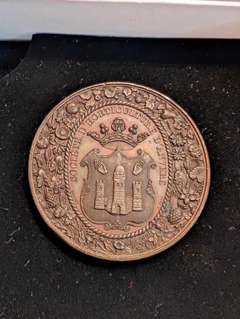 Médaille de bronze en horticulture du XIXe siècle Malines, Envoi, Bronze