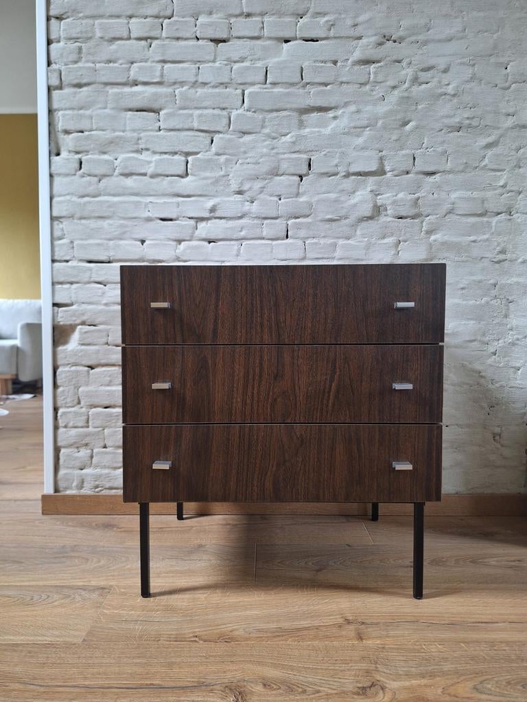 Vintage ladekastje – Pierre Guariche voor Meurop jaren 60-70, Ophalen of Verzenden