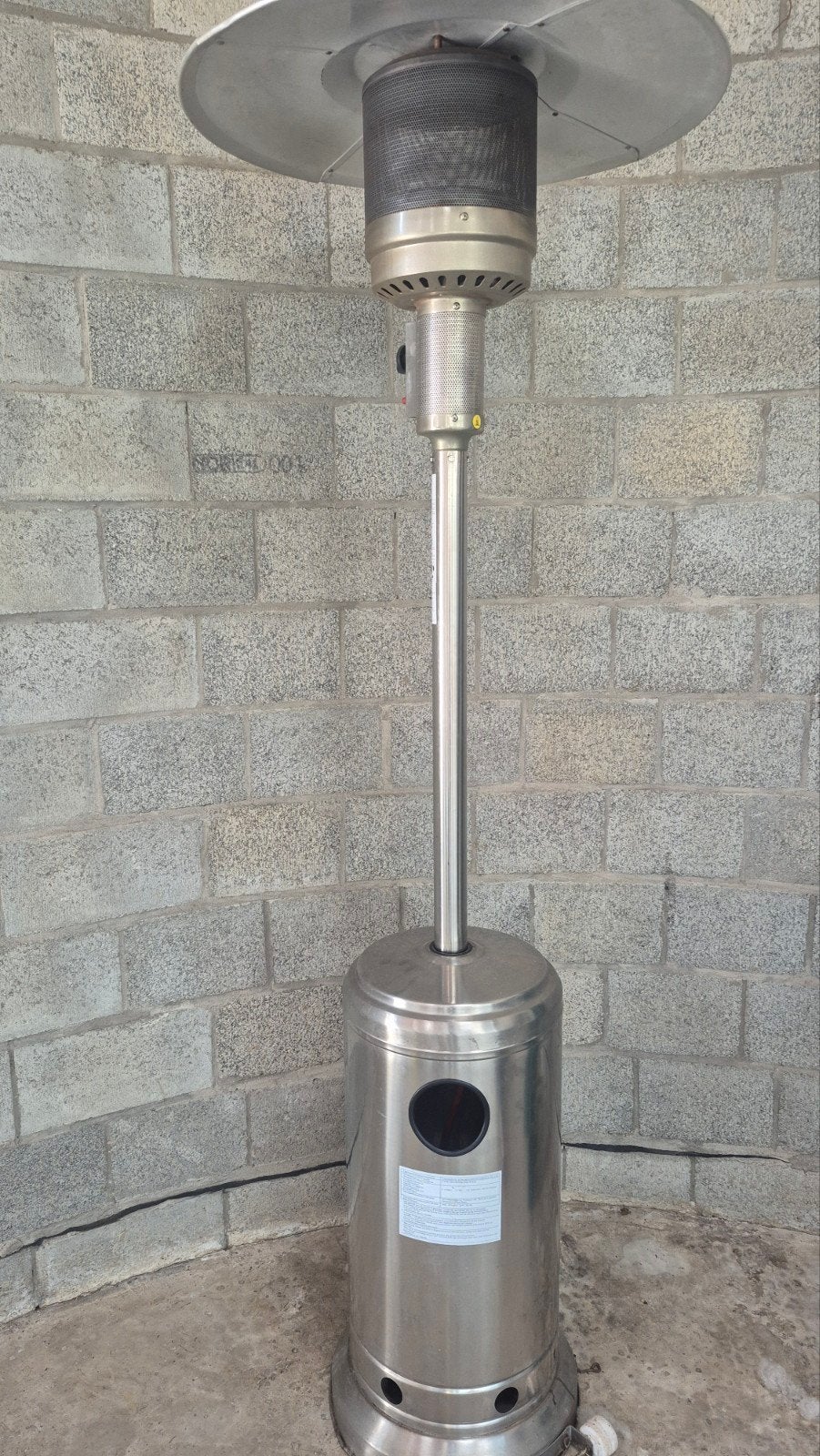 Radiateur de terrasse, Enlèvement, Gaz