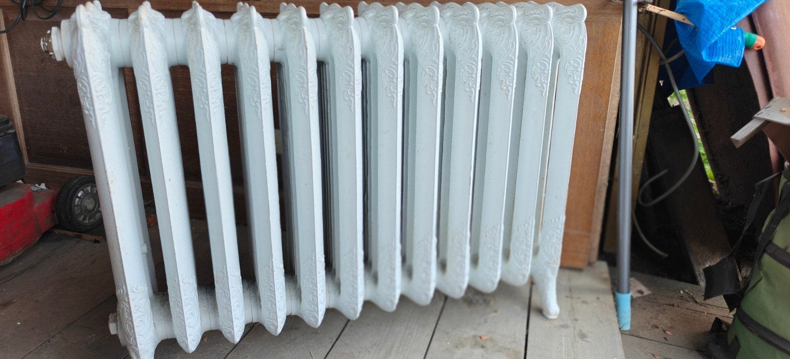 authentieke gietijzeren Victoriaanse radiator, Enlèvement, Utilisé, Radiateur