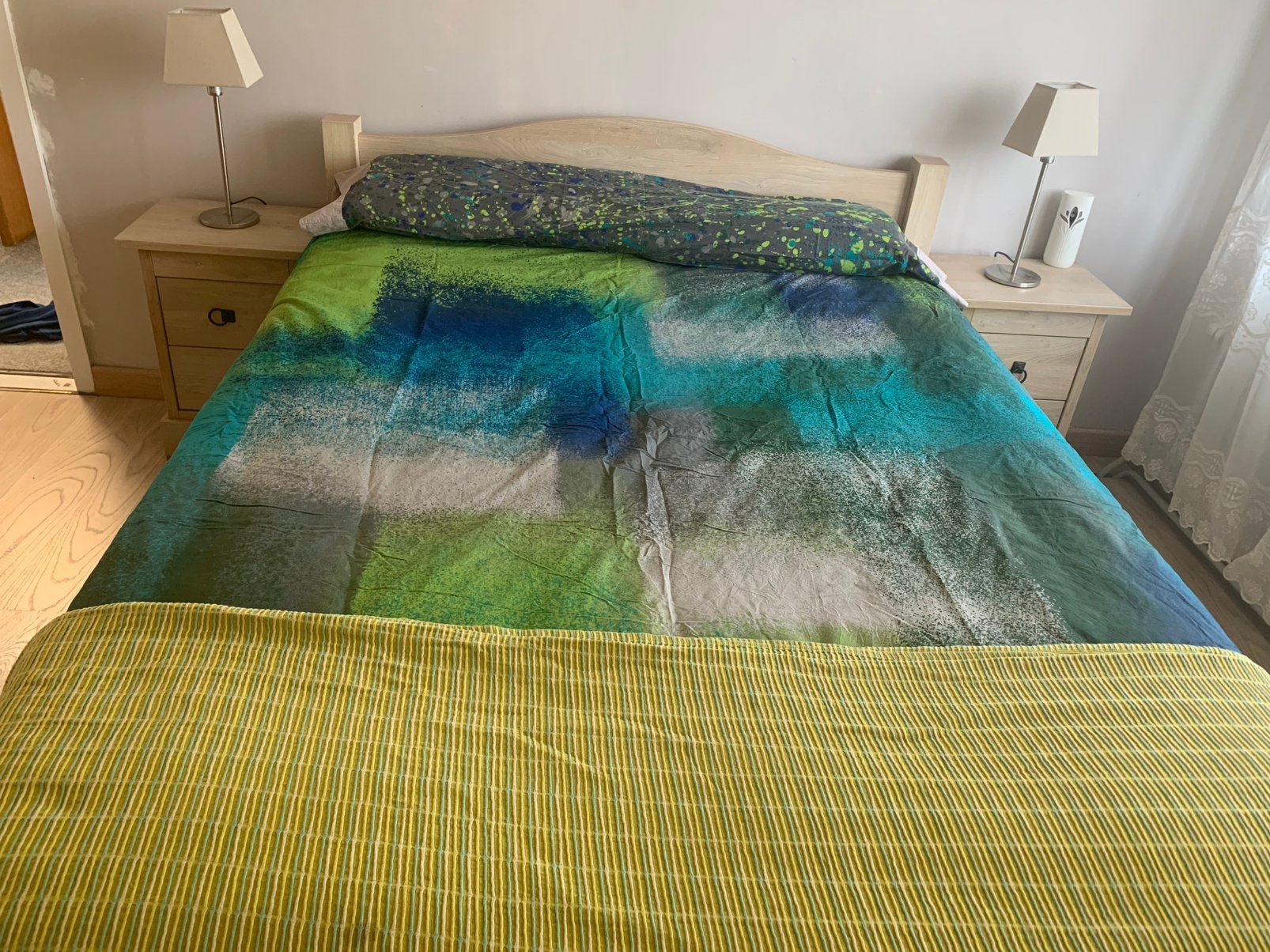 Bed met 2 nachtkasten, Huis en Inrichting, Ophalen, Zo goed als nieuw