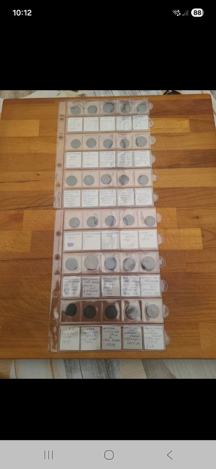 oude munten uit 1600/1700/1800, Ophalen