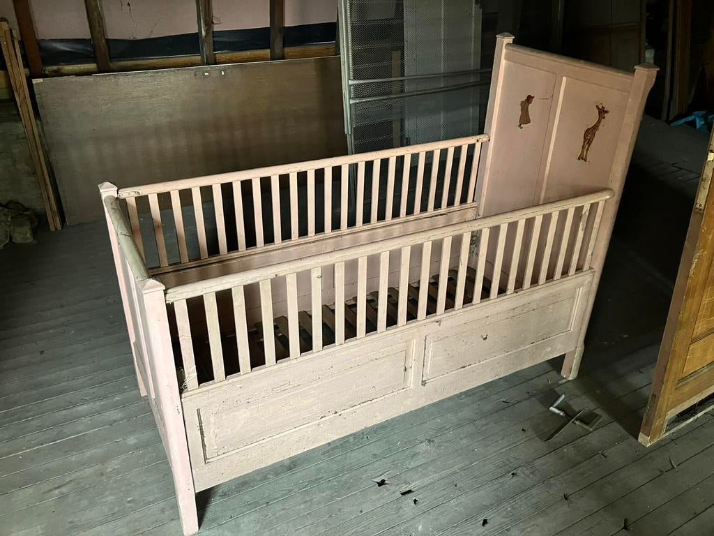 Lit pour enfant en bois des années 1970, Enlèvement, Comme neuf