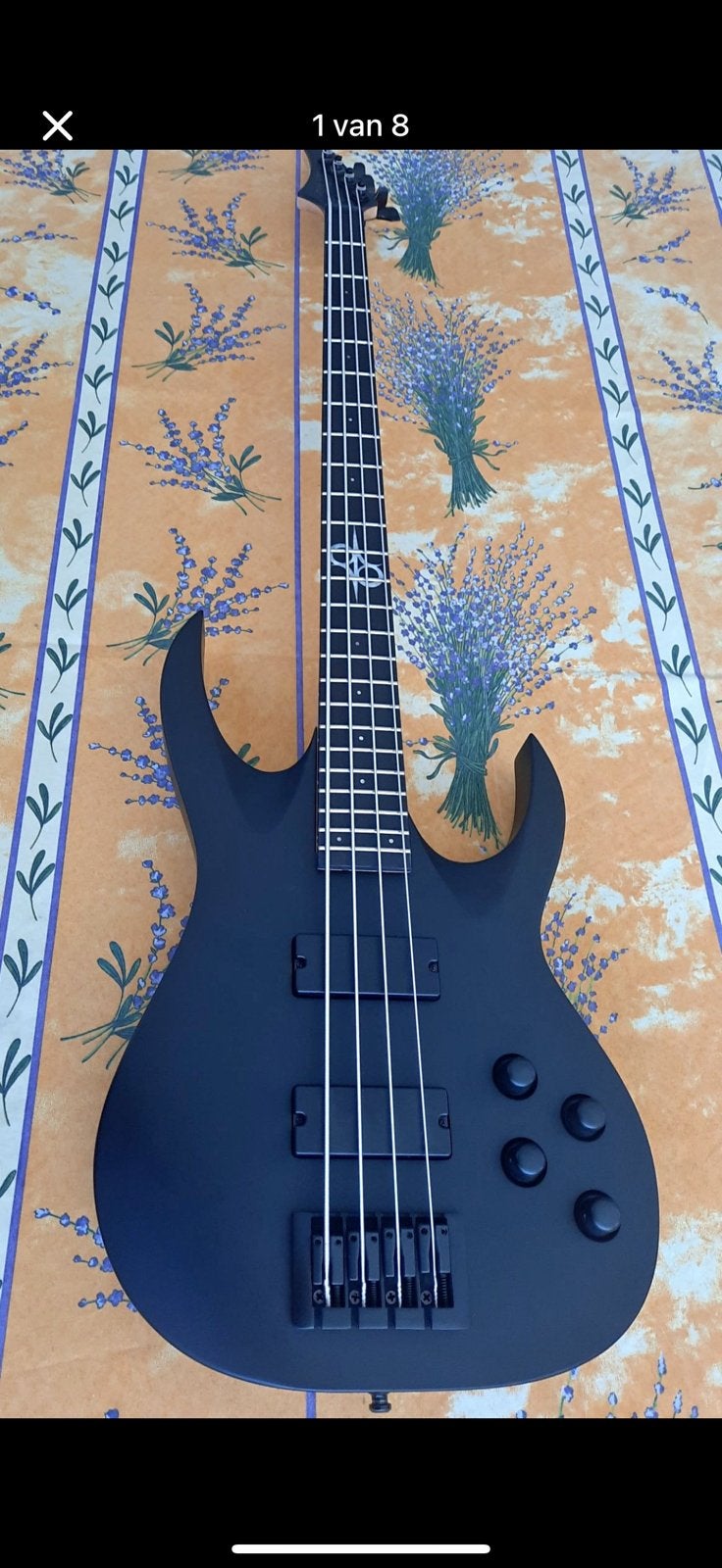 Basgitaar  Solar AB2.4C Baritone carbon black, Muziek en Instrumenten, Snaarinstrumenten | Gitaren | Bas, Ophalen, Zo goed als nieuw