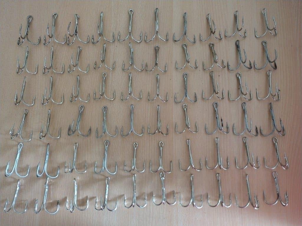 3 TAND HAKEN TREBLE HAAK 8/0, Watersport en Boten, Hengelsport | Zeevissen, Ophalen of Verzenden, Nieuw, Haak