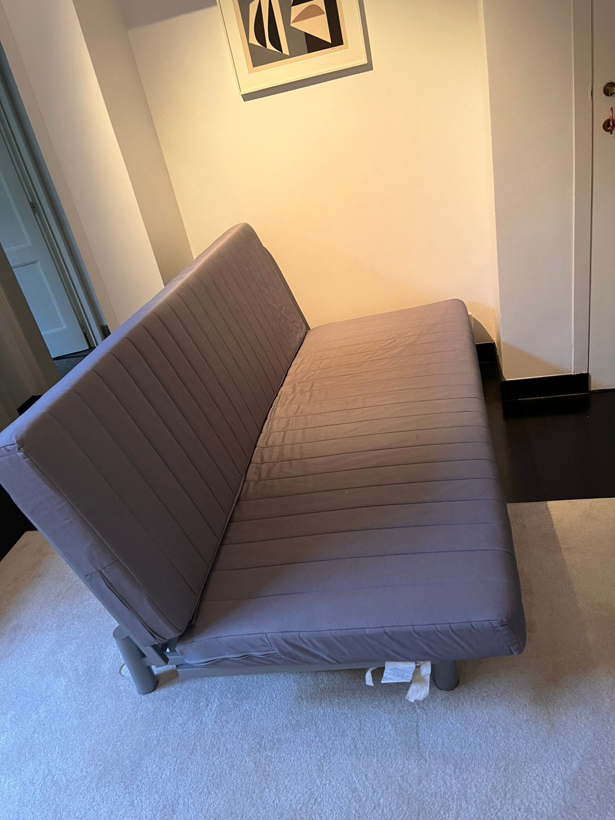 Canapé Lit Ikea, Gris, 140 cm, Enlèvement, Utilisé