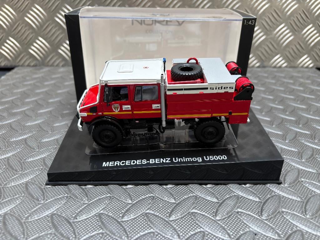 Mercedes Benz UNIMOG U 5000  SIDES Pompiers - NOREV 1/43, Envoi, Neuf, Bus ou Camion, Norev