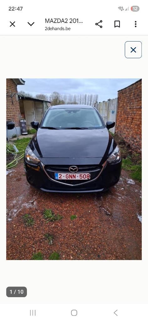 Mazda 2 2018 euro 6B Diesel navigatie., Auto's, Voorwielaandrijving, Stof, 4 cilinders, Zwart