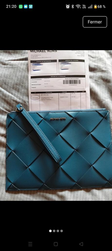 Pochette Michael Kors, Ophalen of Verzenden, Nieuw, Blauw, Avondtasje