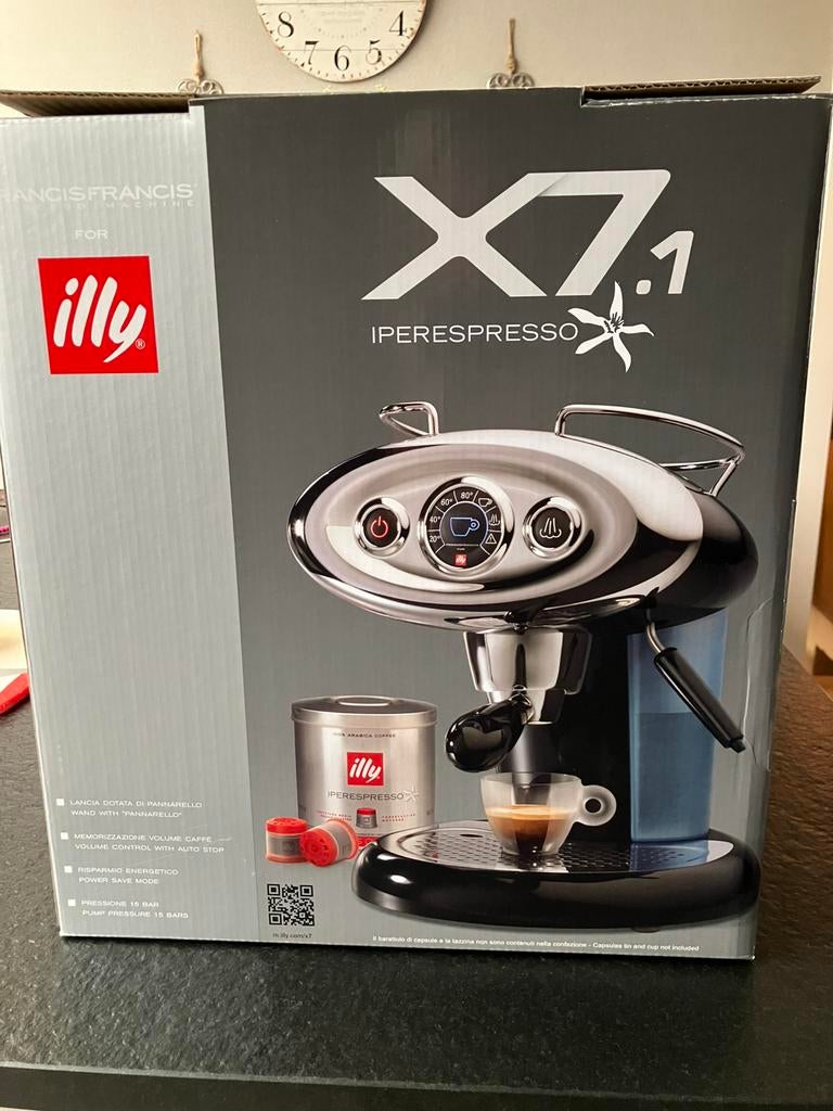 Espresso apparaat Illy X 7.1 // NIEUW, Neuf, Machine à espresso, Réservoir d'eau amovible, Dosettes et capsules de café