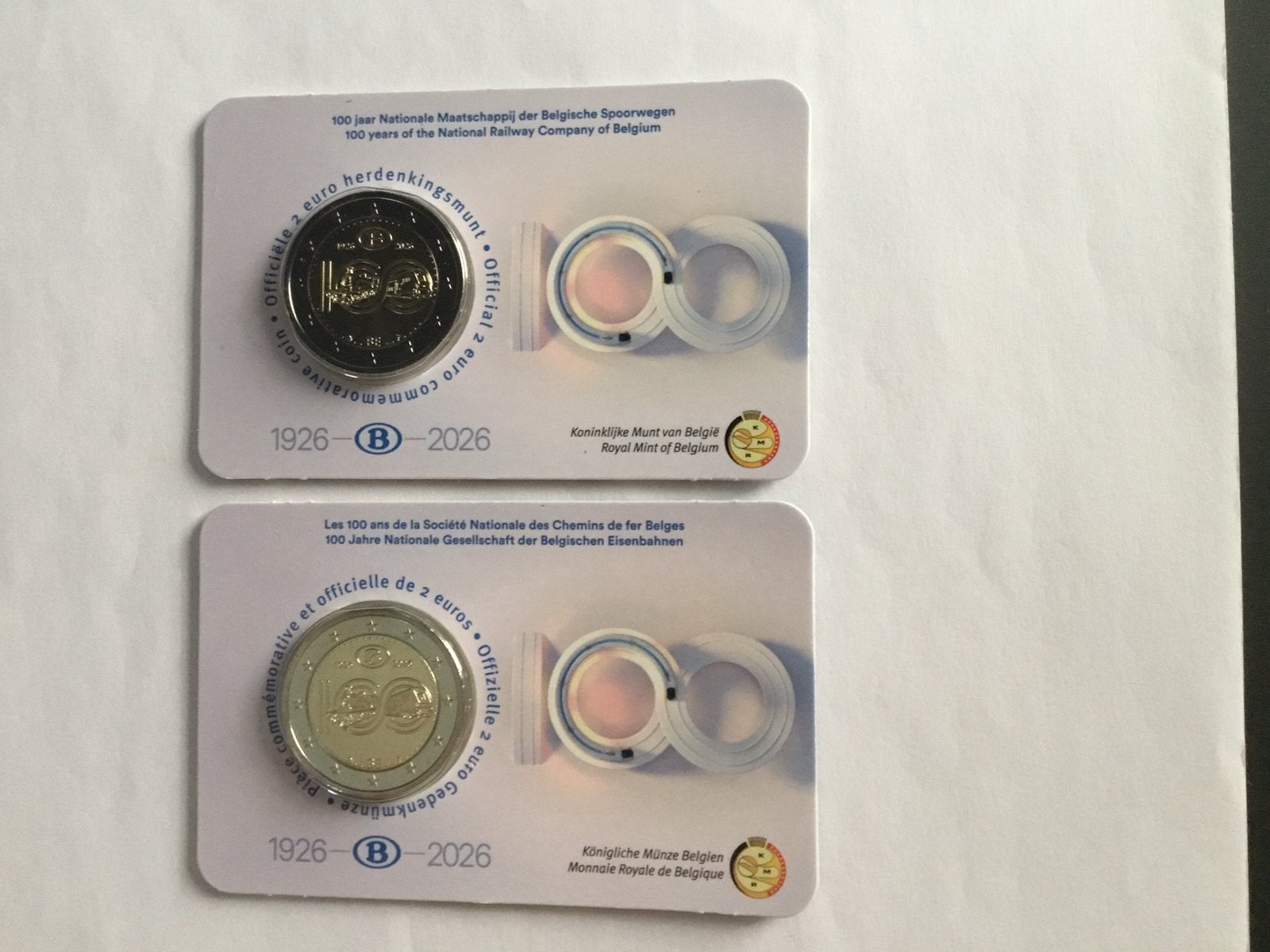 2026 België NMBS coincard, Ophalen of Verzenden, België, 2 euro