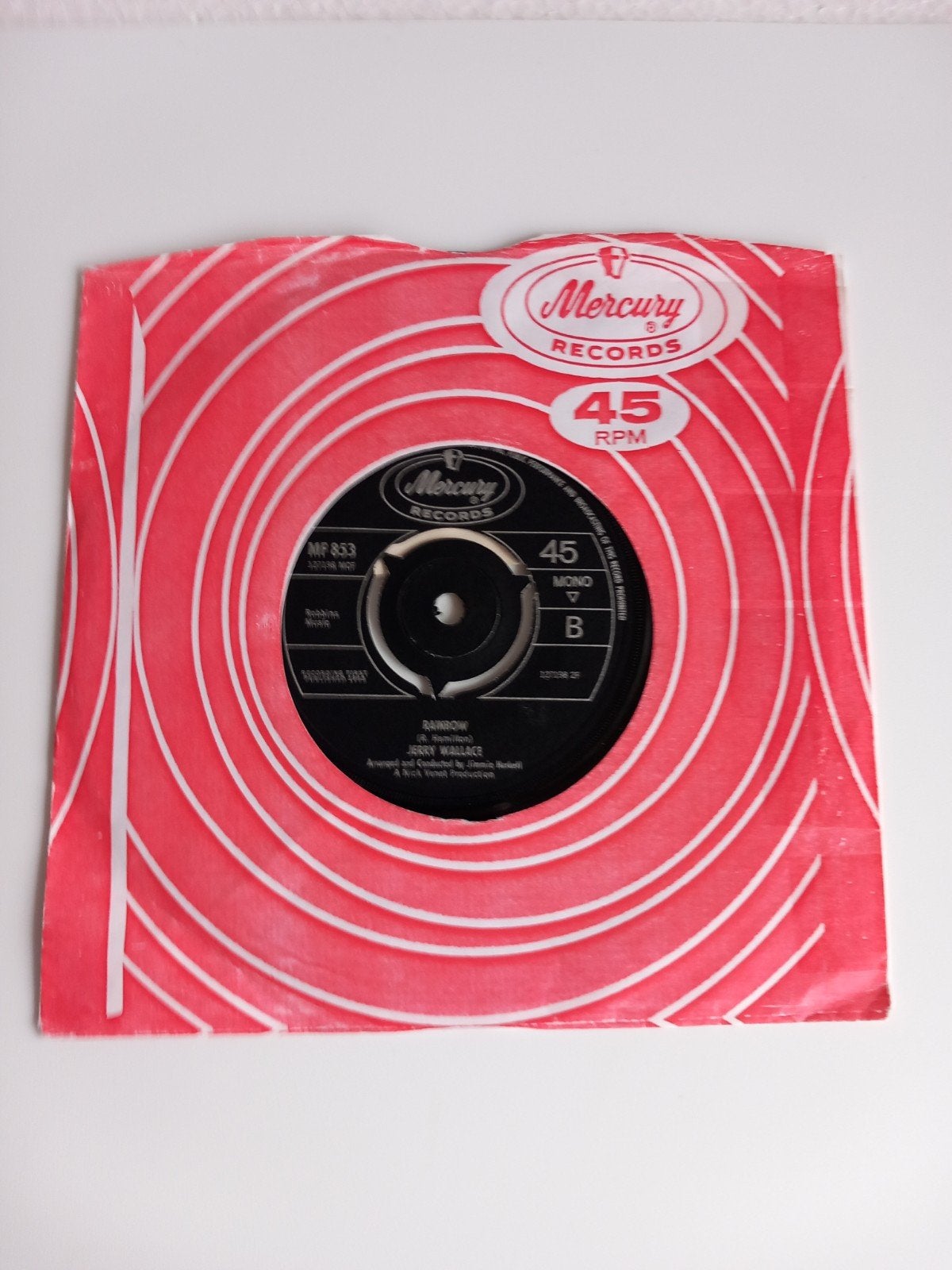 JERRY WALLACE. 2 FACE POP-CORN OLDIES 45T, Enlèvement ou Envoi, Pop