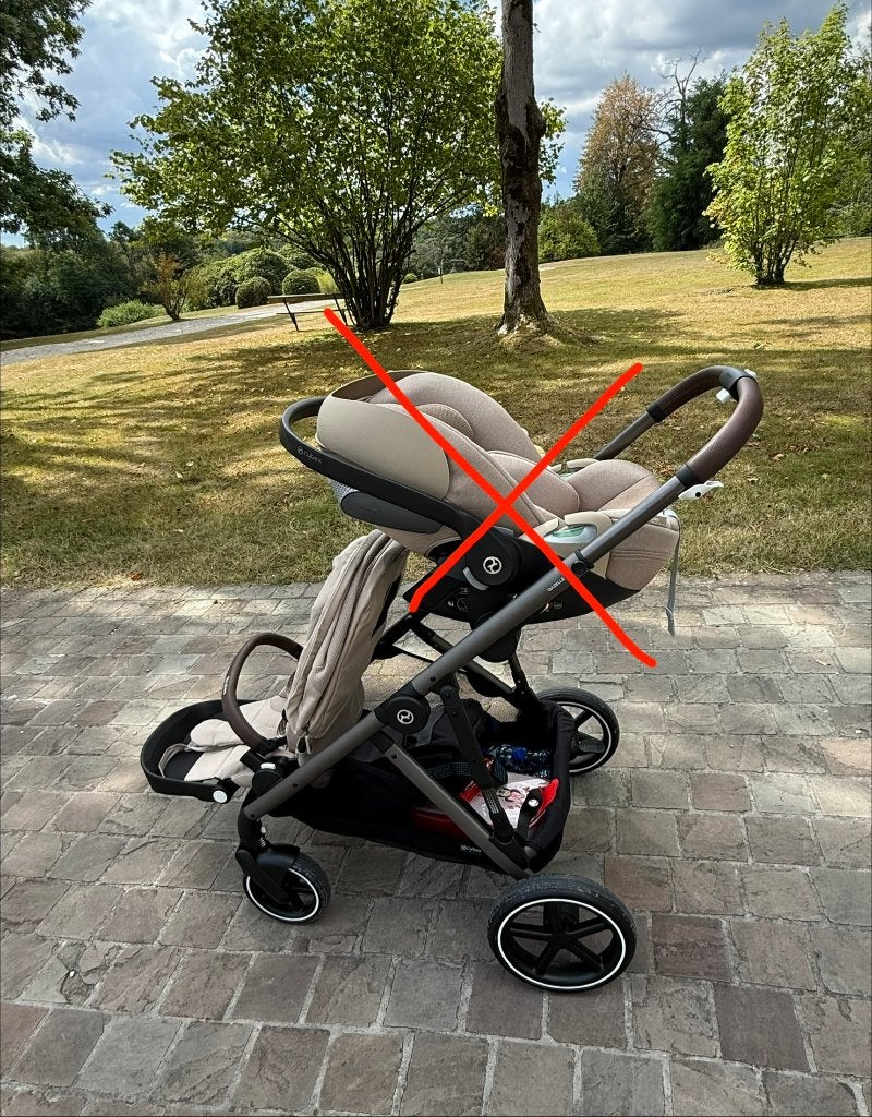 Poussette Cybex gazelle duo taupe beige, Autres marques, Comme neuf, Enlèvement, Poussette