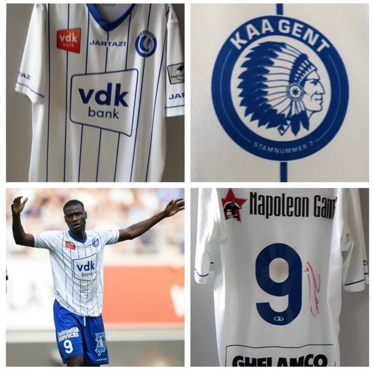 Matchworn Shirt Mamadou Sylla KAA Gent, Enlèvement ou Envoi
